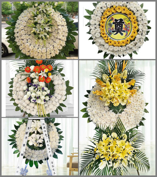 安徽芜湖市无为县陡沟镇张桥村花圈速递